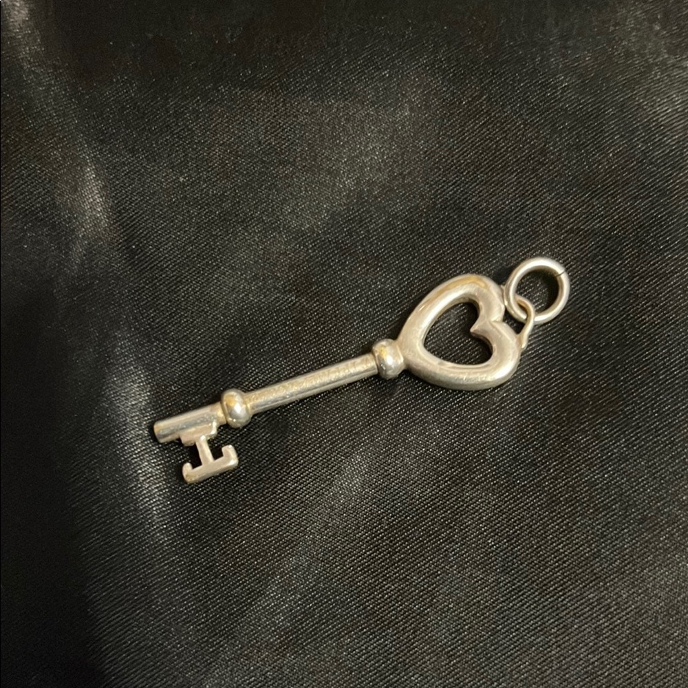Tiffany & Co. 925 Silver Heart Key Pendant